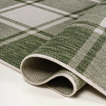 Sabine Traditional Farmhouse Bold Gingham Area Rug
